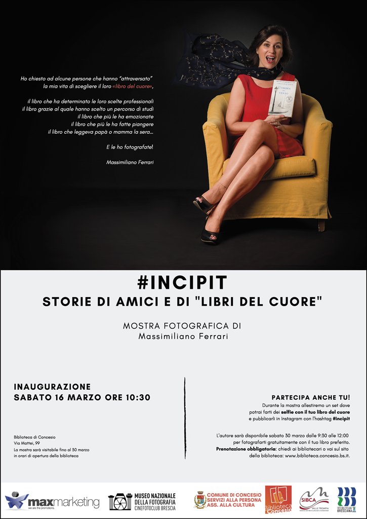 #INCIPIT-Mostra fotografica di Massimiliano Ferrari - Biblioteca-Concesio (BS)